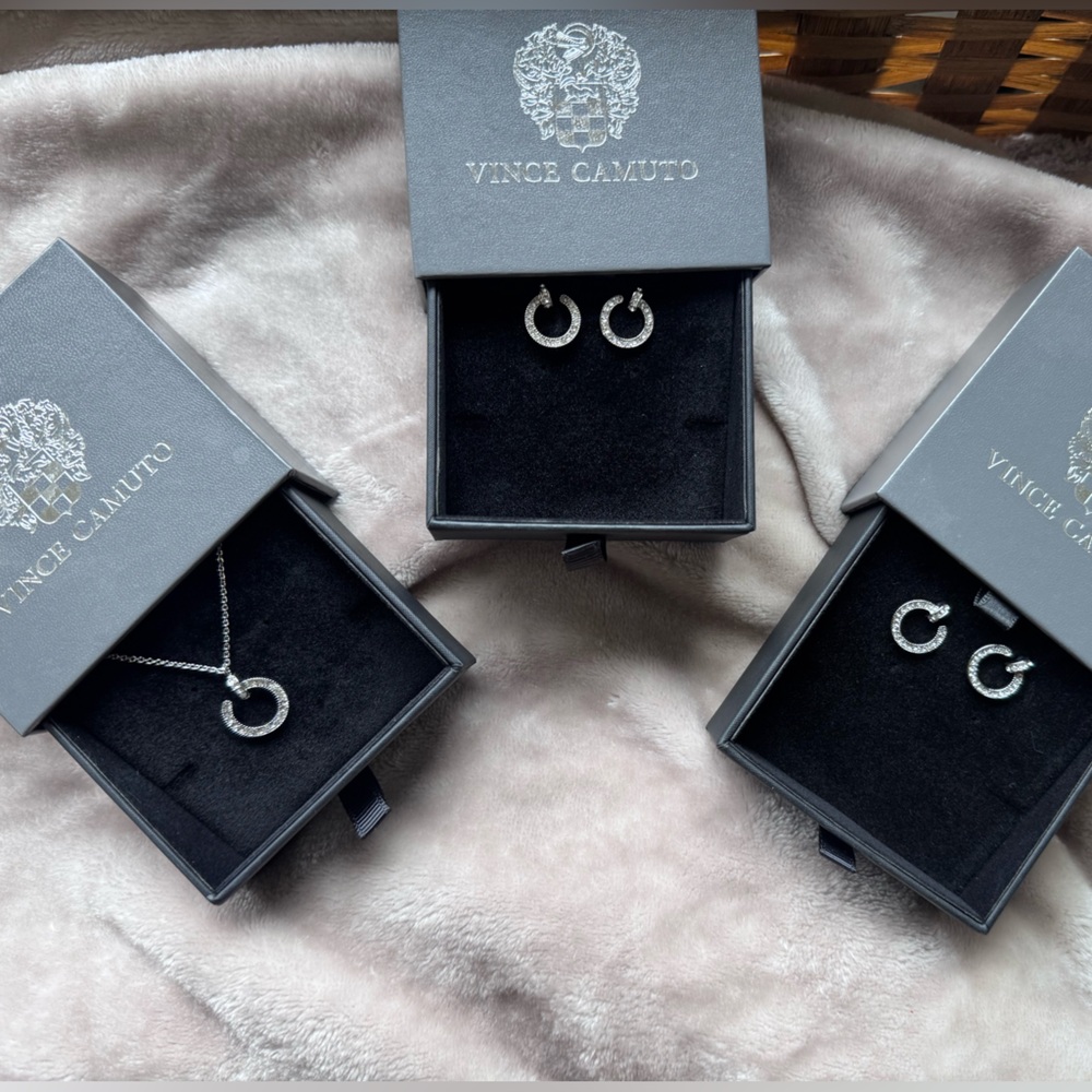 Vince Camuto Jewelry set
 Crystal Ayla Necklace & Ayla Earrings NEW